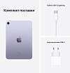 Планшет Apple iPad mini 8,3" (2021) Wi-Fi 256 ГБ. Цвет: фиолетовый