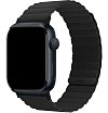 Ремешок силиконовый магнитный uBear Mode для Apple Watch 38/40/41мм. Цвет: чёрный