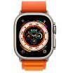 Apple Watch Ultra, 49мм, ремешок "Альпийская петля" оранжевого цвета, размер L