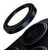 Защитное стекло Uniq OPTIX Camera Sapphire Lens Stainless steel iPhone 15 Pro Max. Цвет: темно-синий