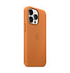 Кожаный чехол MagSafe для iPhone 13 Pro. Цвет: "Золотистая охра"