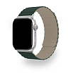 Ремешок силиконовый магнитный uBear Mode для Apple Watch 38/40/41мм. Цвет: зелёный/серый