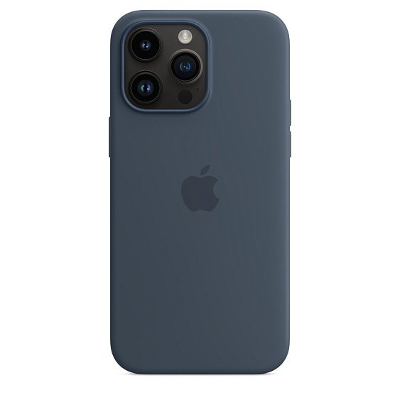 Силиконовый чехол MagSafe для iPhone 14 Pro Max Silicone Case with MagSafe - Storm Blue