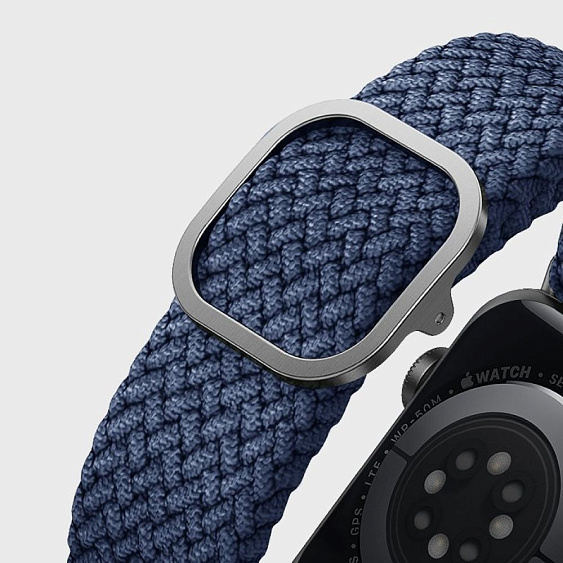 Ремешок нейлоновый Uniq Aspen для Apple Watch 38мм/40мм. Цвет: синий
