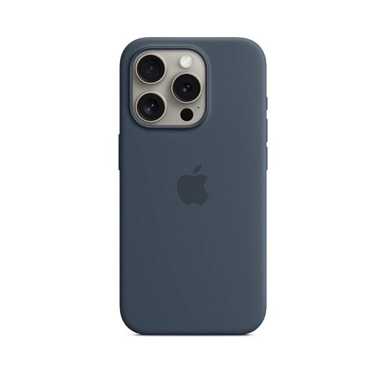 Силиконовый чехол MagSafe для iPhone 15 Pro Silicone Case with MagSafe - Storm Blue