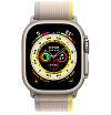 Apple Watch Ultra, 49мм, ремешок "Походная петля" желто-бежевого цвета