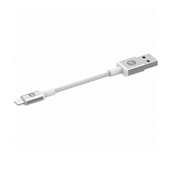 Кабель Mophie USB-A — Lightning, 9см. Цвет: белый