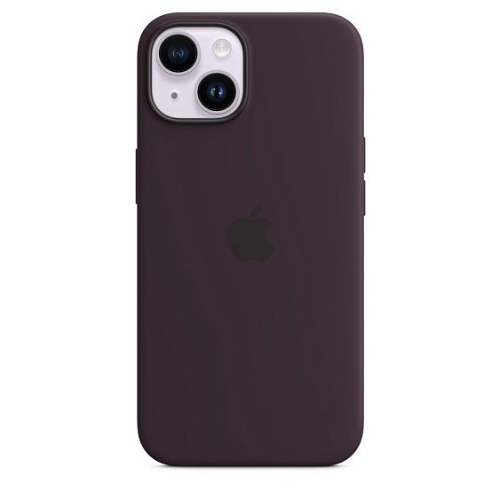 Силиконовый чехол MagSafe для iPhone 14 Silicone Case with MagSafe - Elderberry