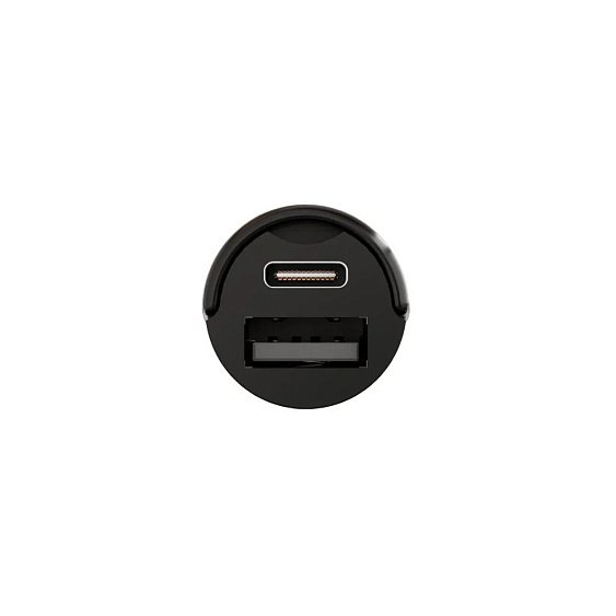 Автомобильное зарядное устройство VLP С-Power 38W USB-C+USB-A, PD, QC. Цвет: чёрный