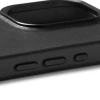 Чехол Mujjo Full Leather Wallet Case для iPhone 15 Pro, MagSafe, кожаный. Цвет: черный