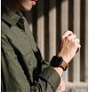 Ремешок кожа/силикон Uniq Straden Waterproof для Apple Watch 42мм/44мм. Цвет: коричневый