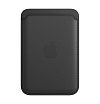 Кожаный чехол-бумажник MagSafe для iPhone. Цвет: чёрный