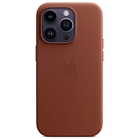 Кожаный чехол MagSafe для iPhone 14 Pro Max Leather Case with MagSafe - Umber