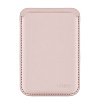 Магнитный бумажник Ubear Shell Case с Magsafe, эко-кожа. Цвет: светло-розовый