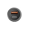 Автомобильное зарядное устройство EnergEA Alu drive D20, PD20+, QC 3.0. Цвет: серый