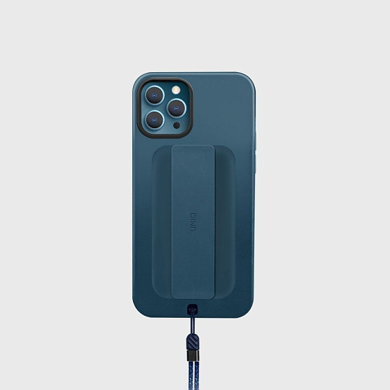 Чехол Uniq HELDRO для iPhone 12 Pro Max антимикробный. Цвет: синий