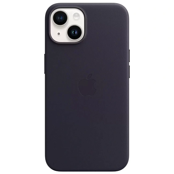 Кожаный чехол MagSafe для iPhone 14 Leather Case with MagSafe - Ink