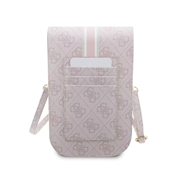 Сумка Guess Wallet Bag 4G Stripes для iPhone. Цвет: розовый