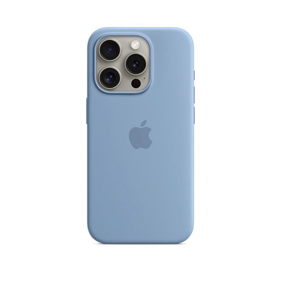 Силиконовый чехол MagSafe для iPhone 15 Pro Silicone Case with MagSafe - Winter Blue
