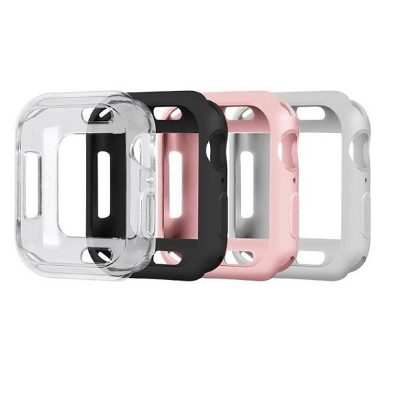Чехол COTEetCl TPU Case для Apple Watch 4, 44мм. Цвет: серый