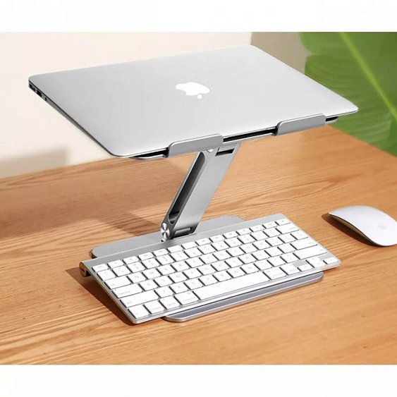 Подставка UGREEN LP339 Foldable Laptop Riser для Apple MacBook. Цвет: серебристый