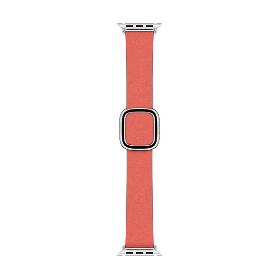 Кожаный ремешок Apple для Apple Watch с современной пряжкой 40мм, M. Цвет: "Розовый цитрус"