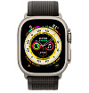 Apple Watch Ultra, 49мм, ремешок "Походная петля" черно-серого цвета, размер M/L