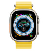 Apple Watch Ultra, 49мм, "океанический" ремешок желтого цвета