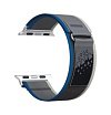 Ремешок нейлоновый Lyambda Premium Meleph для Apple Watch 42/44/45/49мм. Цвет: синий/серый/белый