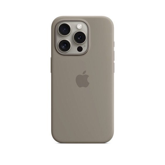 Силиконовый чехол MagSafe для iPhone 15 Pro Silicone Case with MagSafe - Clay
