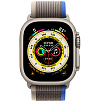 Apple Watch Ultra, 49мм, ремешок "Походная петля" сине-серого цвета, размер M/L