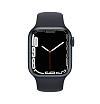 Apple Watch Series 7, 45мм, корпус из алюминия цвета "Тёмная ночь", спортивный ремешок "Тёмная ночь"
