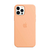 Силиконовый чехол MagSafe для iPhone 12 Pro Max. Цвет: светло-абрикосовый