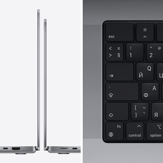 Ноутбук Apple MacBook Pro 14" (M1 Pro, 2021), "Как новый" 512 ГБ SSD, "Серый космос"