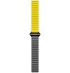 Ремешок силиконовый магнитный uBear Mode для Apple Watch 38/40/41мм. Цвет: чёрный/жёлтый