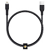 Кабель Aukey MFi Lightning — USB-A. 1.2м. Цвет: черный/белый