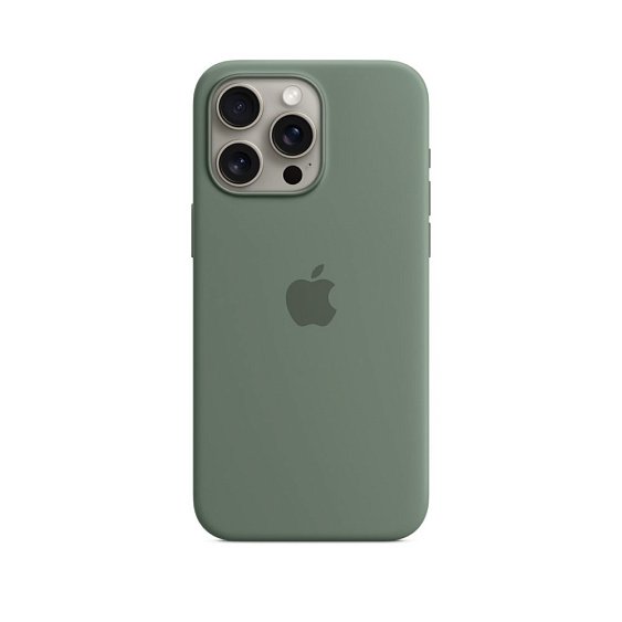 Силиконовый чехол MagSafe для iPhone 15 Pro Max Silicone Case with MagSafe - Cypress