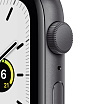 Apple Watch SE, 40мм, корпус из алюминия цвета "серый космос", спортивный ремешок "тёмная ночь"