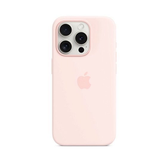 Силиконовый чехол MagSafe для iPhone 15 Pro Silicone Case with MagSafe - Light Pink