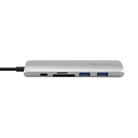 Хаб USB Hyper HyperDrive BAR 6in1 USB-C Hub для MacBook. Цвет: серебристый