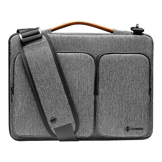 Сумка Tomtoc Defender Laptop Shoulder Bag A42 для ноутбуков 13.5". Цвет: серый