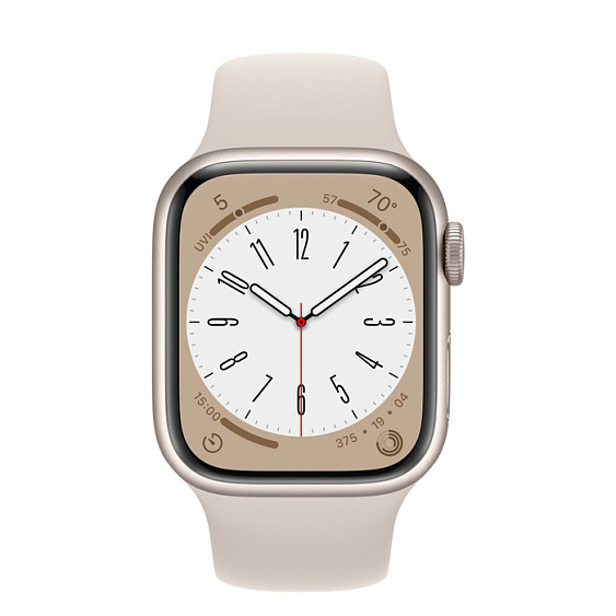 Apple Watch Series 8, 41мм, корпус из алюминия цвета "Сияющая звезда"