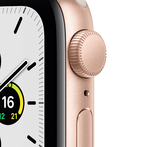 Apple Watch SE, 40мм, корпус из алюминия золотого цвета, спортивный ремешок "сияющая звезда"