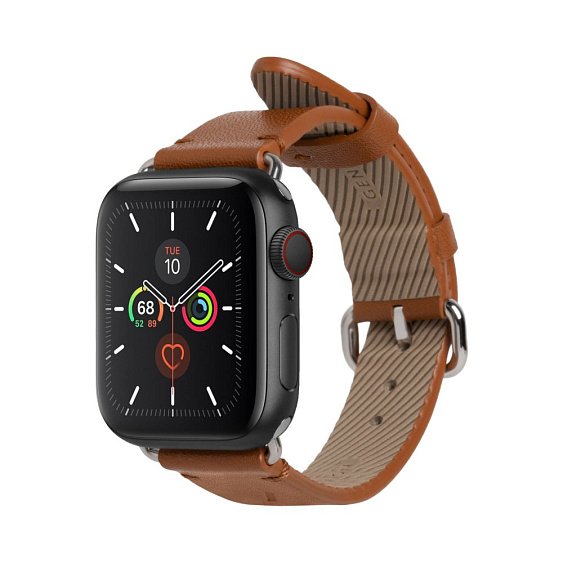 Ремешок кожаный Native Union для Apple Watch 42/44/45мм. Цвет: коричневый