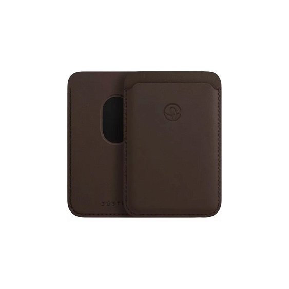 Магнитный бумажник Bustha MagSafe Leather Wallet (Mocha). Цвет: тёмно-коричневый