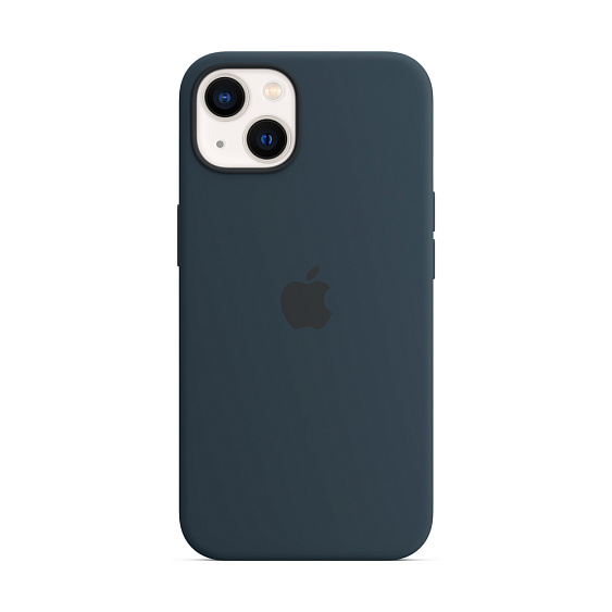 Силиконовый чехол MagSafe для iPhone 13. Цвет: "Синий омут"