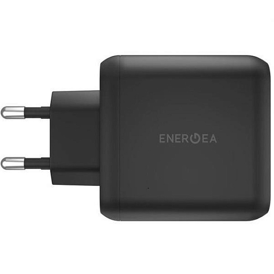 Адаптер питания EnergEA Ampcharge Gan65, 2 USB-C PD65W+18W+USB-A PPS/QC3.0. Цвет: чёрный