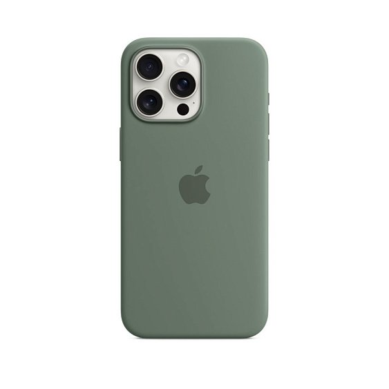 Силиконовый чехол MagSafe для iPhone 15 Pro Max Silicone Case with MagSafe - Cypress