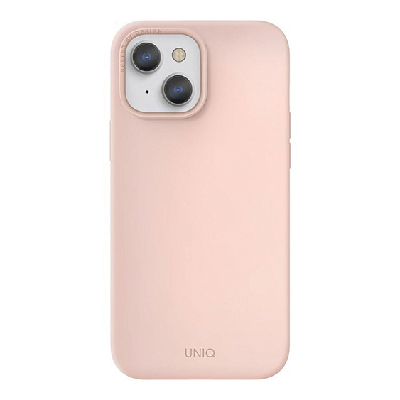 Чехол Uniq для iPhone 13 LINO. Цвет: розовый