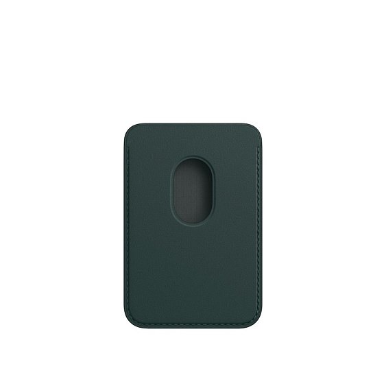 Кожаный чехол-бумажник MagSafe для iPhone Forest Green